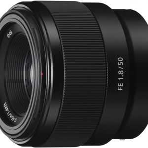 Sony FE 50mm F1.8 Compact Lightweight E Mount Lens with Beautiful Dedofusing Bokeh Compatible with Full Frame and APS C Camera SEL50F18F, Black, Lens Only