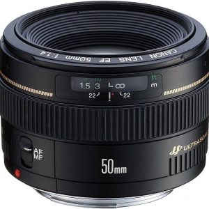 Canon Ef 50mm F/1.4 Usm Lens، Standard Prime Lens، Enthusiast Level، For Any Field Of Photography, Black, 2515A003, 4.55In L X 4In W X 4.25In H