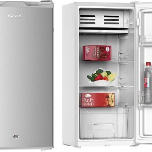 Konka 120 Liter Mini Refrigerator Single Door Silver Color Model - KR120-1 Year Full & 10 Year Compressor Warranty.